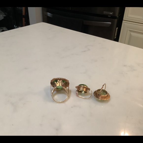 Antique Ring &Earrings Rose Gold - Picture 3 of 6